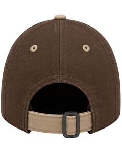 Manufacturer Custom Chocolate Brown And Beige Two Tone Baseball Cap Adjustable Unisex Cotton Sports Outdoor Casual Fashion <b>Hat</b> - Product Image 2