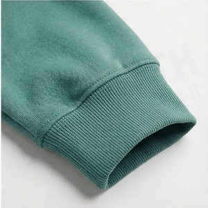 Ensemble de survêtement unisexe vert à capuche, couleur unie, en coton, sweat-shirt décontracté et pantalon de jogging, longueur intégrale, avec cordon de serrage et poches, pour l'automne - Product Image 6