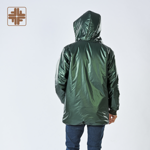 Vestes Streetwear pour hommes en fil de toile enduite hiver froid avec capuche - Product Image 3