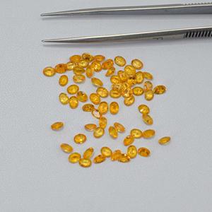 Granate Fanta Spessartite Natural de 2x3 mm, Corte Oval Facetado, Gema Suelta Única, Grado AAA, Granate Naranja, Venta al por Mayor para Joyería - Product Image 2