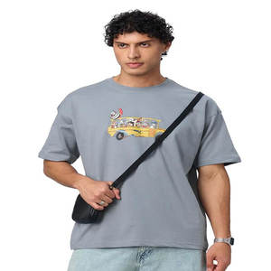 Camiseta Personalizada de 230 g/m² para Hombre, 100% Algodón, Talla Grande, con Logotipo Impreso, Hombros Caídos, Corte Holgado - Product Image 4