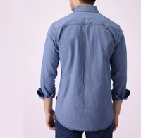 Chemises habillées en flanelle pour hommes, style luxe, boutonnées, anti-plis, respirantes, écologiques, haute qualité, manches longues
