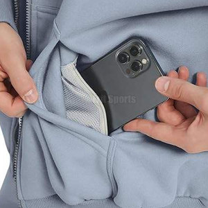 Prix de gros – Sweat à capuche zippé 100 % coton de haute qualité, couleur personnalisée, respirant, pour homme, idéal pour l'hiver - Product Image 5