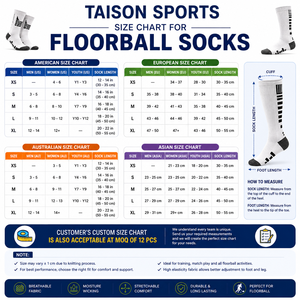 220 GSM Premium Wool/Spandex Floorball <b>Socks</b> <b>Black</b> White Custom Woven Jacquard Design Quick Dry Breathable - Product Image 3