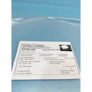 AMAT 0200-10246 Uni-Insert, GDP, Liner, 88 Hold - Equipo y piezas de semiconductores de confianza de la marca global legendaria - Product Image 1