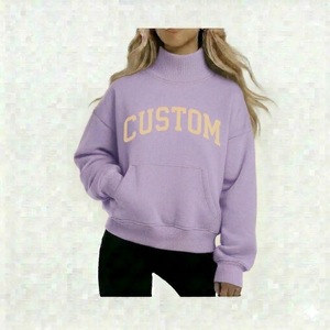 Sudadera Personalizada con Bordado Frontal, Antiarrugas, Transpirable, Cuello Alto, Estilo Urbano, Ecológica, de Poliéster/Algodón - Product Image 4