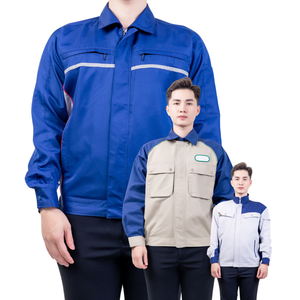 Venta al por mayor de ropa de trabajo chaqueta de los hombres de diseño privado uniforme ropa de trabajo de construcción de ingeniería en general buen estiramiento muestra gratis - Product Image 1