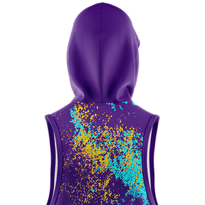 เสื้อฮู้ดดี้ผู้ชายแบบไม่มีแขน ผ้าเนื้อนุ่มพิเศษ สปอร์ต  ปักลายด้านหน้า  สำหรับฤดูหนาว  น้ำหนัก 300 กรัม - Product Image 5