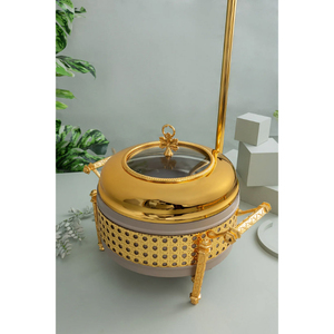 Unique design Chafing Dish Home And Restaurant Table Ware Decorative Food Warmer <b>Buffet</b> <b>Server</b> Chaffing Dish Hotels Supplies - Product Image 6