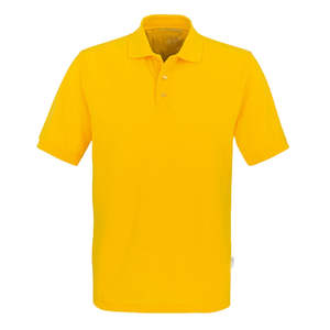 Polo Amarillo Sólido para Hombre, Manga Corta, Transpirable, Informal, para Verano, Golf, Tenis - Product Image 1