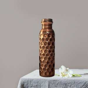 Excellent Quality Copper Water Bottle <b>drinkware</b> Keeps Water Fresh and Supports Immunity Available for Factory Price from India - Product Image 4