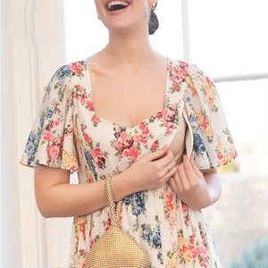 Vestido de Lactancia para Maternidad, Ropa de Maternidad, Vestido de Lactancia sin Mangas para Mujeres Posparto y Embarazadas, Vestido de Lactancia de Verano - Product Image 2