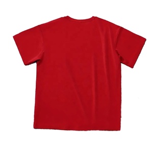 T-shirt en coton surdimensionné personnalisé pour hommes délavé à l'acide bicolore respirant décontracté design grande taille - Product Image 2