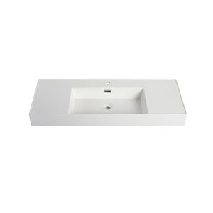 Lavabo in Resina da Bagno 48 Pollici Modello GRB48120MMO - Product Image 3