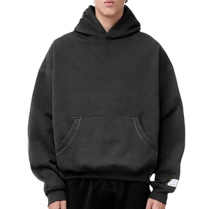 Haute qualité Streetwear français Terry surdimensionné sweat à capuche court poids lourd sweats à capuche personnalisés unisexe sweat à capuche blanc 2026 - Product Image 3