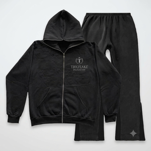 OEM 2026 Custom Tracksuit <b>Jogger</b> <b>Set</b> High Quality Logo Mens Flared Sweatpants and Hoodie <b>Set</b> Cotton Sweatpants tracksuits - Product Image 1