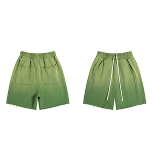Shorts amples vintage personnalisés en coton français délavé à l'acide, style streetwear d'été pour hommes - Product Image 6