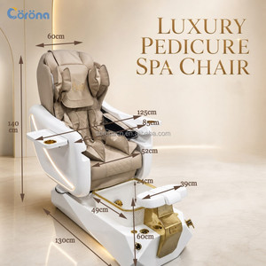 Sillón de Pedicura de Lujo con Sistema de Masaje y Bañera de Cristal para Salón de Uñas - Product Image 4