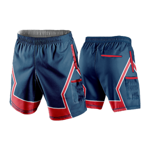 Pantalones Cortos Deportivos Personalizados para Hombre con Bolsillos, Nombre del Equipo Personalizado, Ropa Deportiva de Poliéster para Béisbol y Sóftbol para Adultos - Product Image 1