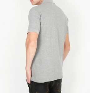 Golf Top Sportswear Premium Heavyweight Knitted Men's 100% Cotton Men's Casual Solid Grey Short Sleeve <b>Polo</b> <b>Shirt</b> - Product Image 4