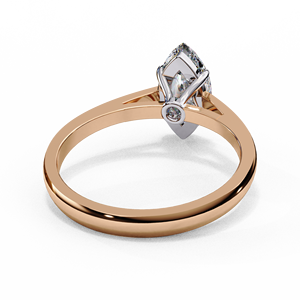 Anillo de compromiso y boda de oro de 14k con moissanita de corte marquesa D VVS para mujer, anillos solitarios de diamante al por mayor - Product Image 4