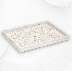 Bandeja de Nácar Rectangular Hecha a Mano para Servir, Decoración de Mesa, Proveedor Mayorista de Lujo - Product Image 5