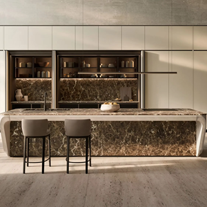 Meubles de cuisine européens personnalisés JY Project, armoires de rangement modulaires RTA, meubles de cuisine autoportants, ensemble complet, usine du Vietnam - Product Image 2