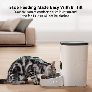 PETLIBRO Smart Automatic <b>Cat</b> <b>Feeder</b> with Custom Feeding Schedule, Interactive Voice Recorder and Automatic Food Dispenser - Product Image 3