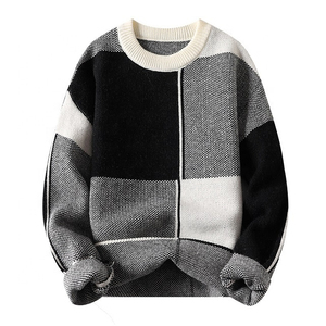 Pull-over 100 % acrylique pour homme, broderie logo avant de haute qualité, respirant, doux, confortable, anti-boulochage – Prix de gros - Product Image 3