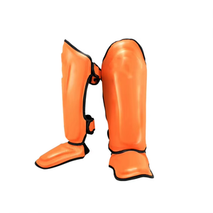 Nouveaux protège-tibias en cuir robustes personnalisés, protection professionnelle, légers, pour boxe, MMA, karaté, taekwondo, imperméables et respirants - Product Image 6