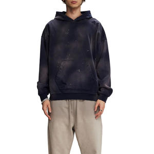 Sudadera con capucha de algodón lavado al ácido, estilo casual, para personalizar con tu marca - Product Image 6