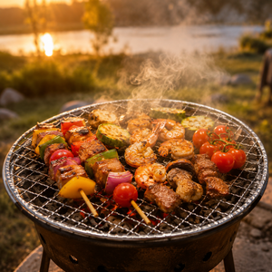 Stainless Steel <b>Grill</b> <b>Mesh</b> Cooking Grate Round Heat Resistant Outdoor BBQ Accessory - Product Image 5