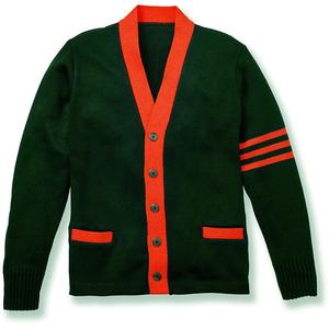 B2B Premium Quality FAMU Design Button Logo Knitting Cardigan Sweaters Sorority Fraternity College Unisex 100% <b>Wool</b> Winter - Product Image 5