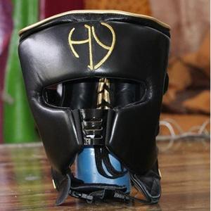 Logo personnalisé de haute qualité Kickboxing Head Guard Professionnel Boxe Casque Gants avec Boîte Emballage Nouvelle Arrivée - Product Image 6