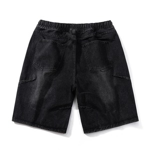 Shorts en jean d'été pour homme, pantalon décontracté, coupe tendance, shorts en jean délavé pour homme - Product Image 4