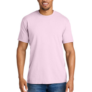 T-shirt en jersey de coton épais 300 GSM de qualité supérieure, uni, style streetwear hip-hop, couleur unie, personnalisable pour homme - Product Image 4