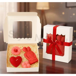 Una vela con forma de pareja esculpida, una vela de cera de soja pura, velas de té decorativas para Navidad, Pascua, cumpleaños y San Valentín. - Product Image 2