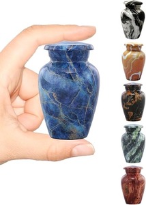 Brown Marble Pattern Cremation <b>Urn</b> <b>for</b> Adult <b>Human</b> <b>Ashes</b> Memorial Container with Lid <b>Small</b> Keepsake Funeral <b>Urn</b> <b>For</b> <b>Human</b> <b>Ashes</b> - Product Image 5