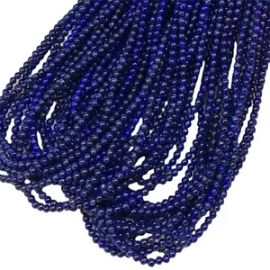 Natural Gemstone Cabochon 5mm Round semiprecious lapis lazuli Rice beads