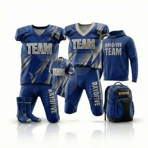 Achetez un maillot de football américain en gros, tissu en maille léger, coupe unisexe pour adulte, manches courtes, respirant. - Product Image 3