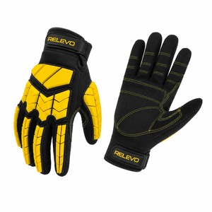 Guantes de Seguridad con Reducción de Impactos, de Cuero, con Dedos Acolchados Anti-Impacto, Muñequera Elástica, Resistentes a la Abrasión, Gran Venta - Product Image 2