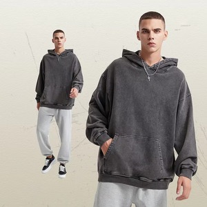 Sweat à capuche personnalisé pour homme et femme, en molleton de coton surdimensionné, style streetwear, vente en gros - Product Image 6