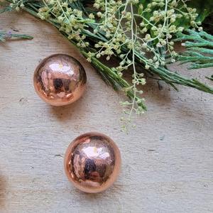 Pure copper sphere copper ball decorative copper ball hammered copper ball copper orb copper metal sphere copper decor ball - Product Image 1