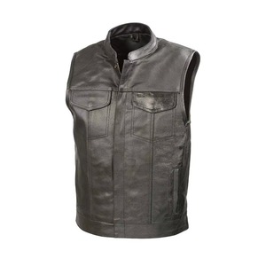 Chaleco de Moto Reversible Impermeable de Cuero Genuino para Hombre - Ropa de Invierno Estilo Urbano - Product Image 4
