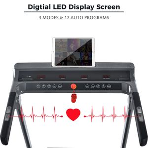 Compatto 3.5HP elettrico motorizzato tapis roulant portatile palestra Fitness macchina per fare Jogging camminare pieghevole 14 KM/H per uso domestico - Product Image 6