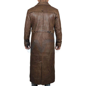 Manteau long élégant pour homme avec doublure intérieure douce, fermeture à boutons en tissu doux et coupe confortable - Product Image 2
