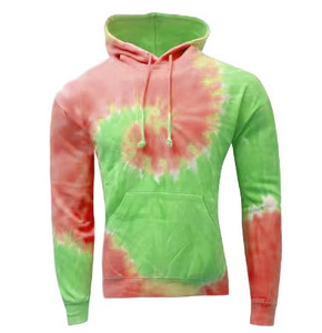 Sudadera con Capucha Tie-Dye para Hombre, Corte Regular, Informal, para Verano, con Bolsillo Delantero, Tejido de Punto - Product Image 3