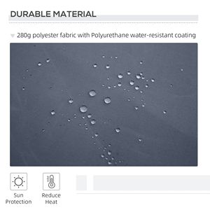 Elegante Tenda da Sole Retrattile per Esterni 12x8 Piedi, Grigio Scuro, Resistente ai Raggi UV e all'Acqua, con Manovella Manuale Estensibile per Terrazze - Product Image 4
