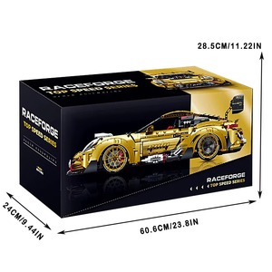 Nouvel ensemble de jouets de construction MOC al Remote Control Sports Car GT3 10640 3824 pièces, briques à assembler, modèle de voiture de sport télécommandée, cadeau pour garçons - Product Image 6