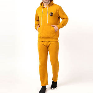 Ensemble de survêtement de sport pour homme, sweat à capuche et pantalon de jogging, tenue d'entraînement légère pour la remise en forme et le jogging - Product Image 1